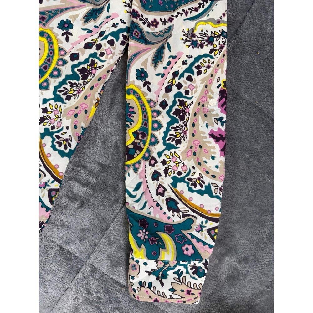 Talbots Button Up Top Size Small Lightweight Whit… - image 8